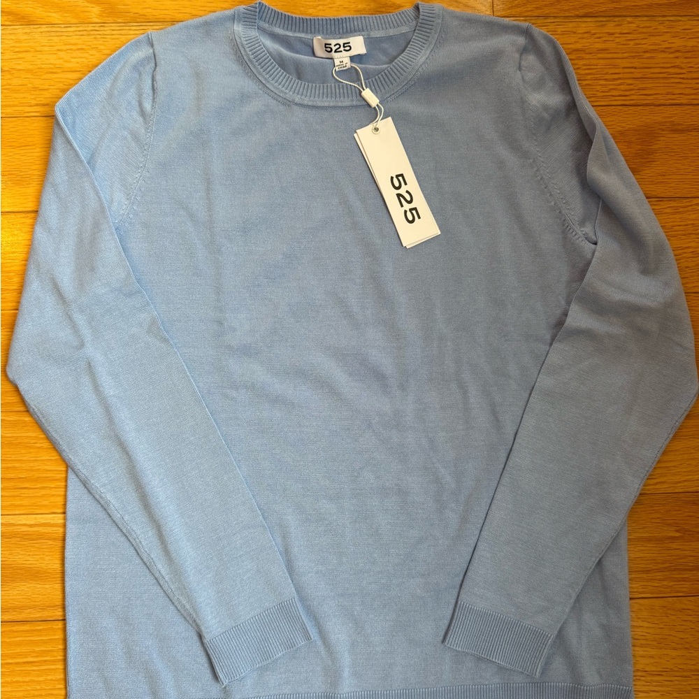 525 America Blue Knit Sweater